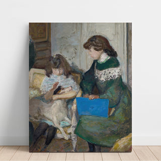 Reproduction Jeunes Filles au Chien Deux des filles d'Alexandre Natanson - Pierre Bonnard