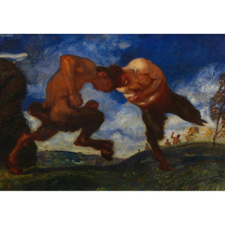 Reproduction Kämpfende Faune - Franz von Stuck