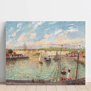 Reproduction L’Avant-port de Dieppe, après-midi, temps lumineux - Camille Pissarro