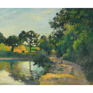 Reproduction L'étang Au Soleil Couchant, Montfoucault - Camille Pissarro