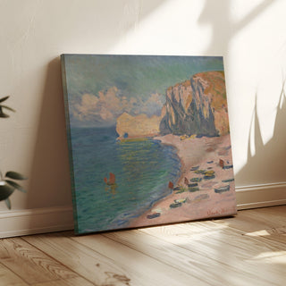 Reproduction La Plage et la Falaise d'Amont - Claude Monet