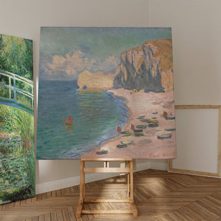 Reproduction La Plage et la Falaise d'Amont - Claude Monet