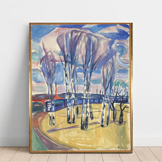 Reproduction La boucle du tramway à Skøyen - Edvard Munch