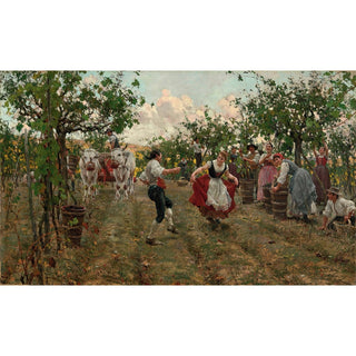 Reproduction La danse des moissons - Raffaello Sorbi