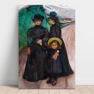 Reproduction La famille La famille du livre - Edvard Munch