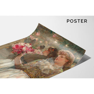 Reproduction La fille aux pivoines - Childe Hassam