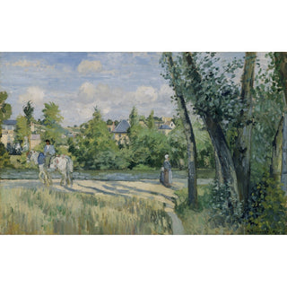 Reproduction La lumière du soleil sur la route, Pontoise - Camille Pissarro