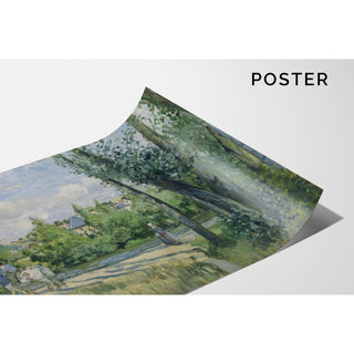 Reproduction La lumière du soleil sur la route, Pontoise - Camille Pissarro