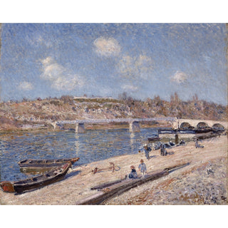 Reproduction La plage à Saint-Mammès - Alfred Sisley