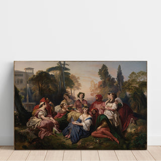 Reproduction Le Décaméron - Franz Xaver Winterhalter