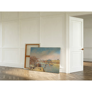 Reproduction Le Louvre, matin, soleil - Camille Pissarro