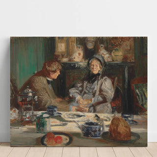 Reproduction Le Peintre Sickert et sa Mère, Petit-déjeuner à Neuville - Jacques-Émile Blanche