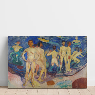 Reproduction Le bain des jeunes hommes - Edvard Munch
