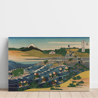 Reproduction Le mont Fuji à Kanaya sur le Tōkaidō - Katsushika Hokusai