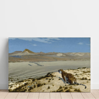 Reproduction Le tigre à l'affût - Jean-Léon Gérôme
