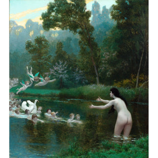 Reproduction Léda et le cygne - Jean-Léon Gérôme