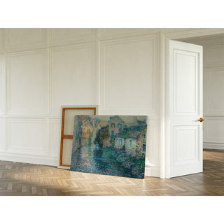 Reproduction Les Vieilles Maisons, Quimperlé - Henri Le Sidaner