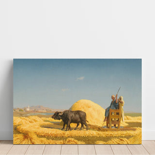 Reproduction Les batteurs de céréales, Égypte - Jean-Léon Gérôme