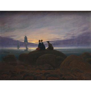 Reproduction Lever de lune sur la mer - Caspar David Friedrich