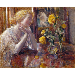 Reproduction Maréchal Niel Roses - Childe Hassam