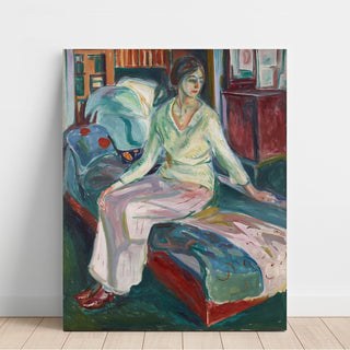 Reproduction Modèle assis sur le canapé - Edvard Munch