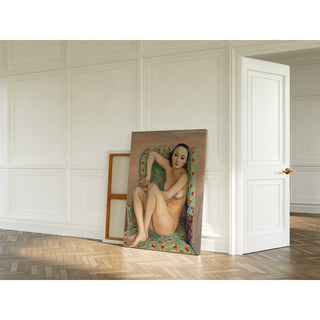 Reproduction Modèle dans un fauteuil vert - Nils Dardel