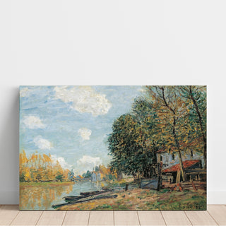 Reproduction Moret : Les rives du Loing - Alfred Sisley