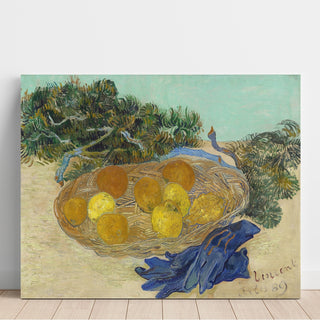 Reproduction Nature morte d'oranges et de citrons avec des gants bleus - Vincent van Gogh