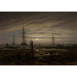 Reproduction Navires à l'ancre - Caspar David Friedrich