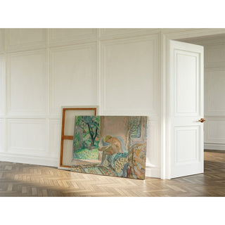 Reproduction Nu Assis Sur Un Canapé Près De La Fenêtre - Henri Lebasque