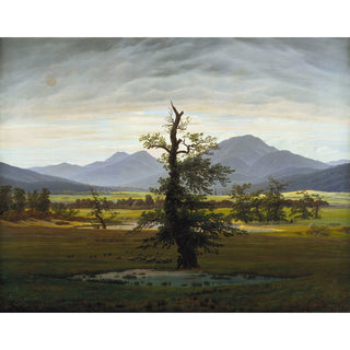 Reproduction Paysage de village dans la lumière du matin - Caspar David Friedrich