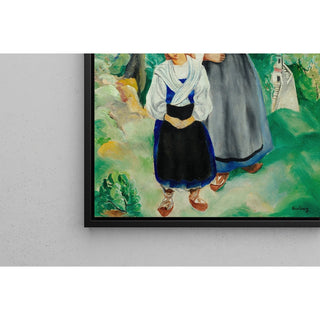Reproduction Paysannes en costume traditionnel - Moïse Kisling