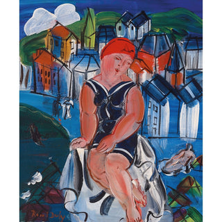 Reproduction Petite baigneuse à Sainte-Adresse - Raoul Dufy