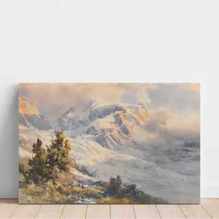 Reproduction Piz Roseg - Glacier de Tschiervagletscher - Edward Theodore Compton