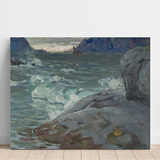 Reproduction Plage. Étude du nord de la Norvège - Anna Boberg