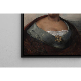 Reproduction Portrait d'une femme au turban bleu - Eugène Delacroix