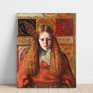 Reproduction Portrait d'une jeune fille norvégienne - Konrad Mägi