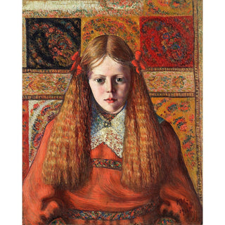Reproduction Portrait d'une jeune fille norvégienne - Konrad Mägi