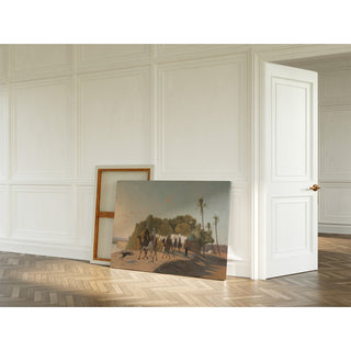 Reproduction Quitter l'oasis - Jean-Léon Gérôme