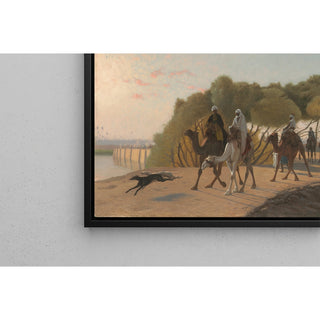 Reproduction Quitter l'oasis - Jean-Léon Gérôme