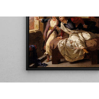 Reproduction Rebecca et le blessé Ivanhoé - Eugène Delacroix