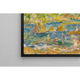 Reproduction Rochers de Guernesey avec personnages Plage à Guernesey - Pierre-Auguste Renoir
