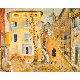 Reproduction Scène de rue dans une ville provinciale - Boris Grigoriev