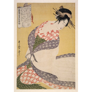 Reproduction Shira-uchikake - Le surcot blanc - Kitagawa Utamaro