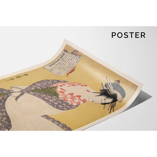 Reproduction Shira-uchikake - Le surcot blanc - Kitagawa Utamaro