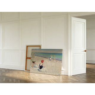 Reproduction Sur la plage, Falsterbo - Paul Fischer