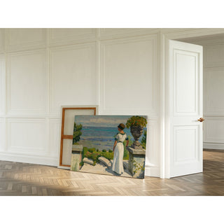 Reproduction Sur la terrasse - Paul Fischer