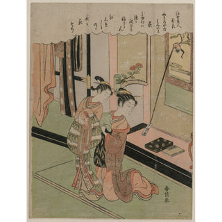 Reproduction Trèfle des buissons - Suzuki Harunobu
