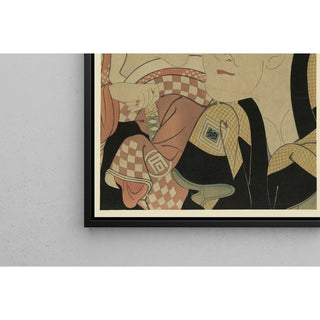 Reproduction Troisième Sanogawa Ichimatsu de Gionmachi no Hakujin Onayo to , Ichikawa Tomiemon de Kanisaka Tōma - Toshusai Sharaku