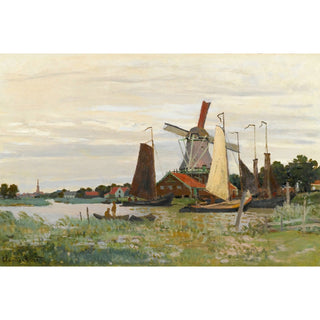 Reproduction Un Moulin à Zaandam de Claude Monet